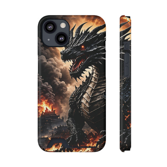 Ashen Dominion™ Dragon iPhone Case with Card Holder