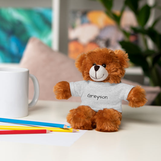 Personalized Name Stuffed Animal with T-Shirt
