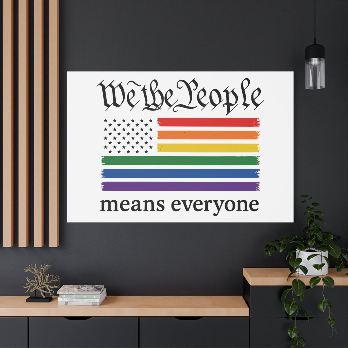 United in Color™ Pride Stripe Matte Canvas Wall Art