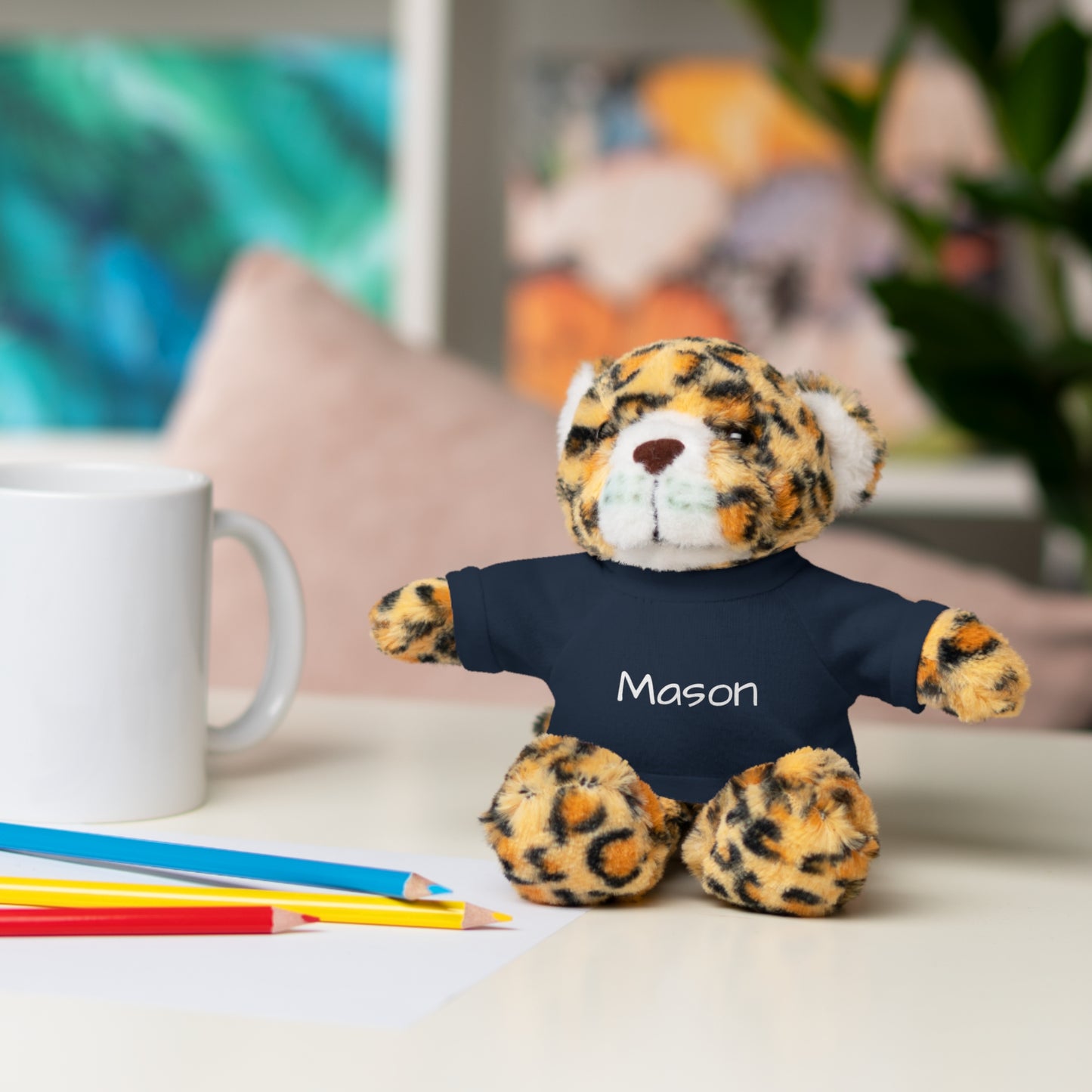 Personalized Name Stuffed Animal with T-Shirt