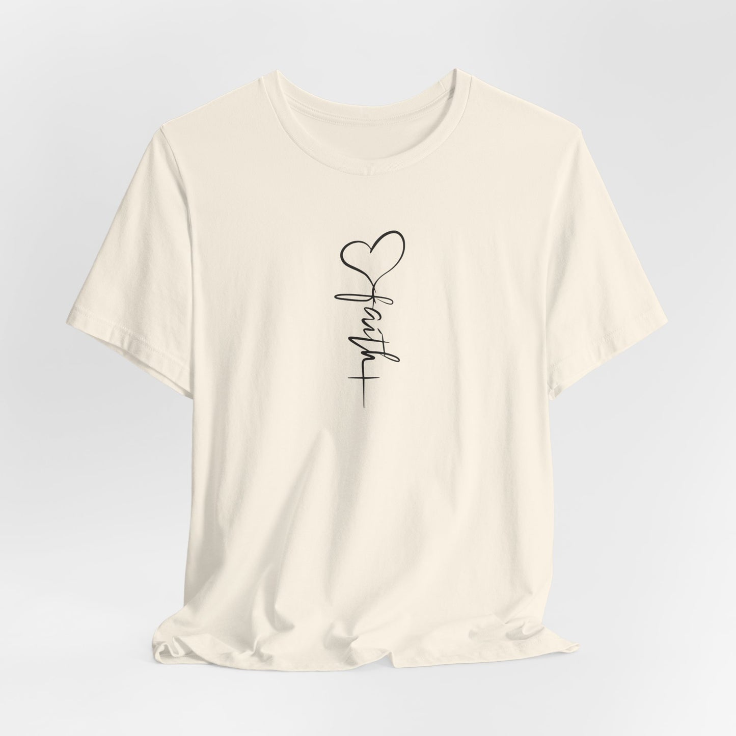 Faith & Love™ Minimal Christian Unisex T-Shirt