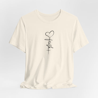 Faith & Love™ Minimal Christian Unisex T-Shirt