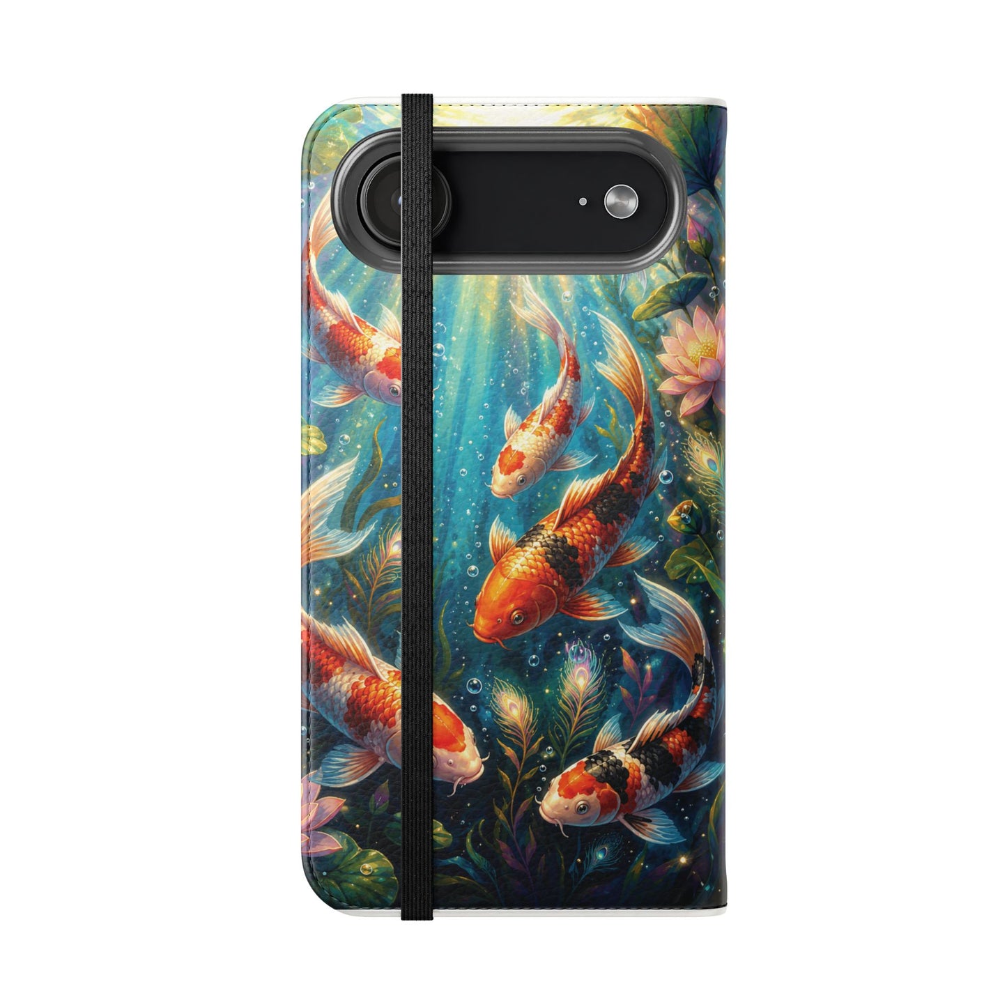 Koi Serenity™ iPhone Flip Wallet Case
