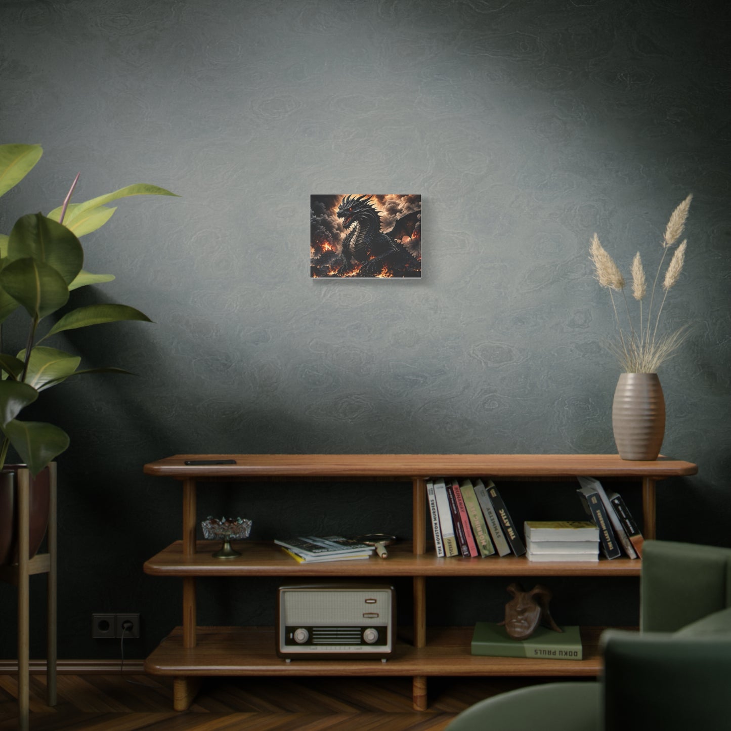 Ashen Dominion™ Dragon Matte Canvas Wall Art
