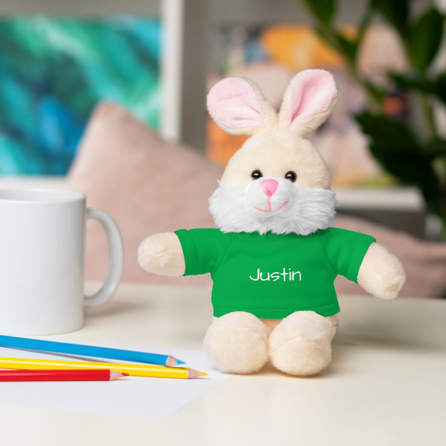 Personalized Name Stuffed Animal with T-Shirt