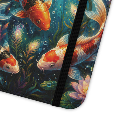 Koi Serenity™ iPhone Flip Wallet Case