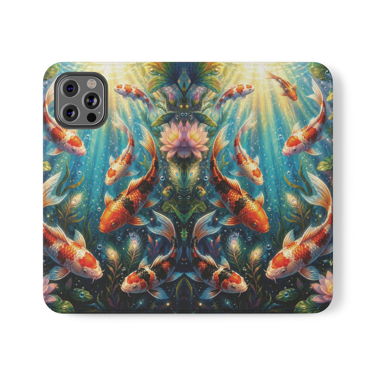 Koi Serenity™ iPhone Flip Wallet Case