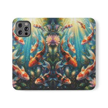 Koi Serenity™ iPhone Flip Wallet Case