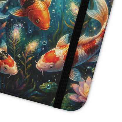 Koi Serenity™ iPhone Flip Wallet Case