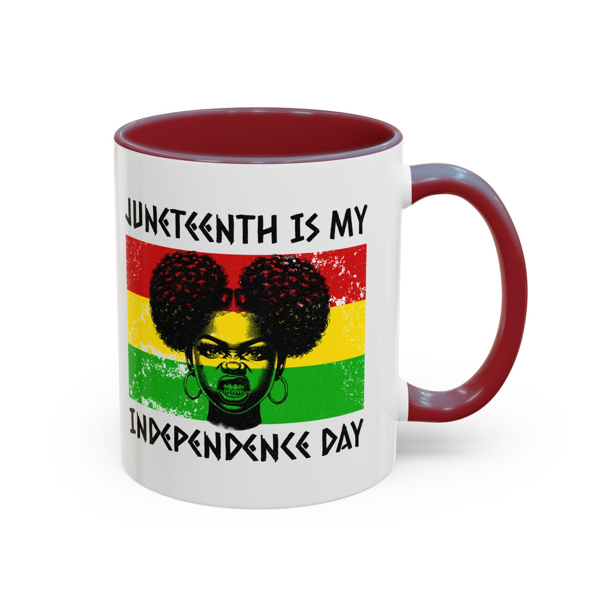 Juneteenth Independence Day™ Accent Coffee Mug – 11oz & 15oz