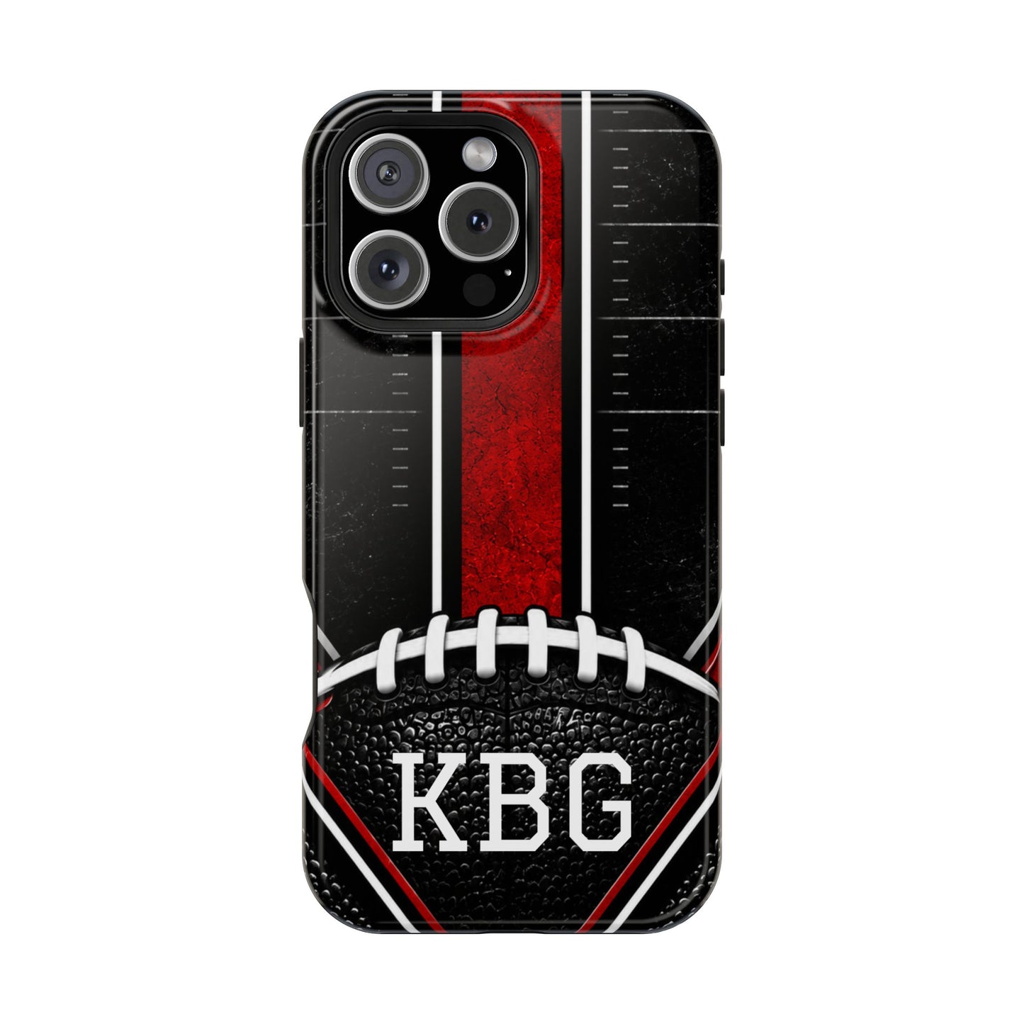 Redline Gridiron™ Personalized Impact-Resistant iPhone Case