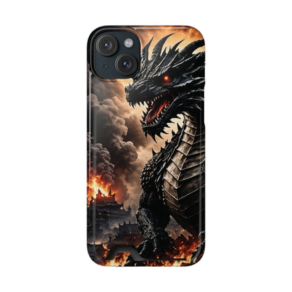 Ashen Dominion™ Dragon iPhone Case with Card Holder
