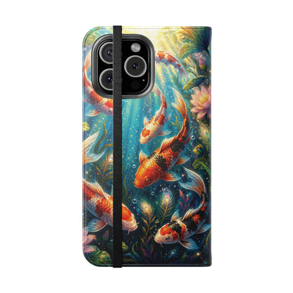Koi Serenity™ iPhone Flip Wallet Case