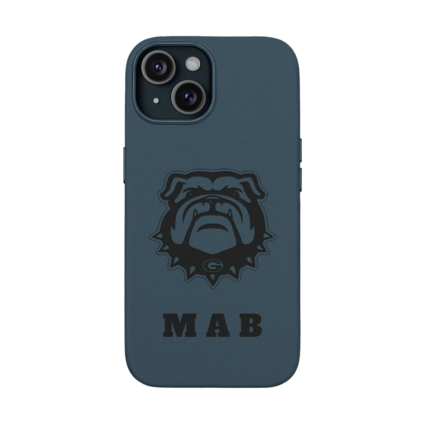 Personalized Georgia Bulldog™ Engraved iPhone Leather Case