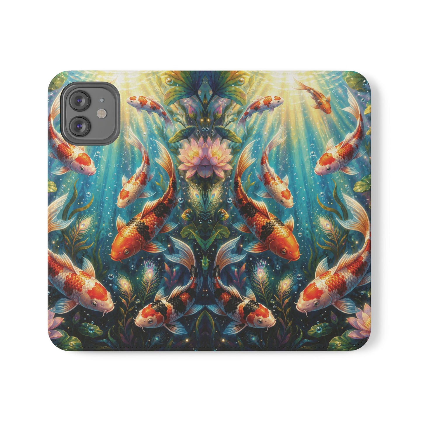 Koi Serenity™ iPhone Flip Wallet Case