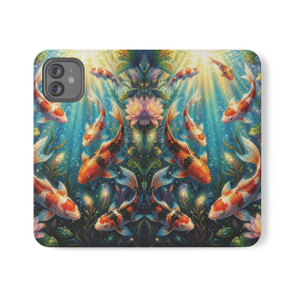 Koi Serenity™ iPhone Flip Wallet Case
