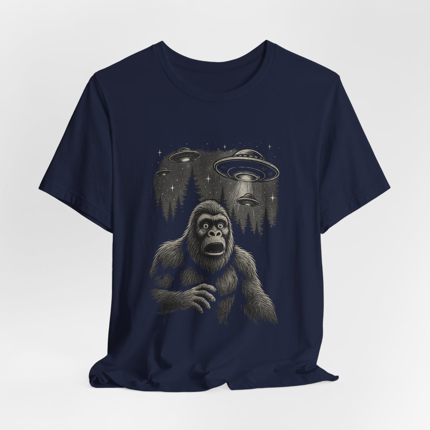 Abducted Again™ Bigfoot UFO Unisex T-Shirt
