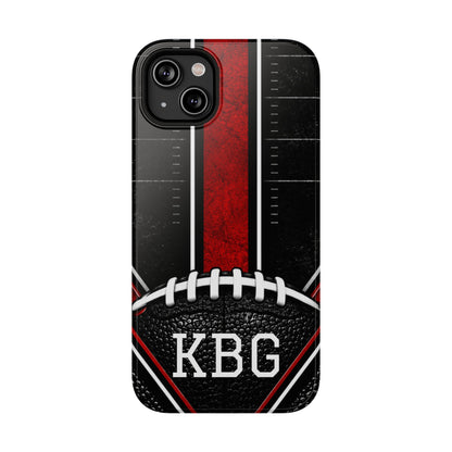 Redline Gridiron™ Personalized Impact-Resistant iPhone Case