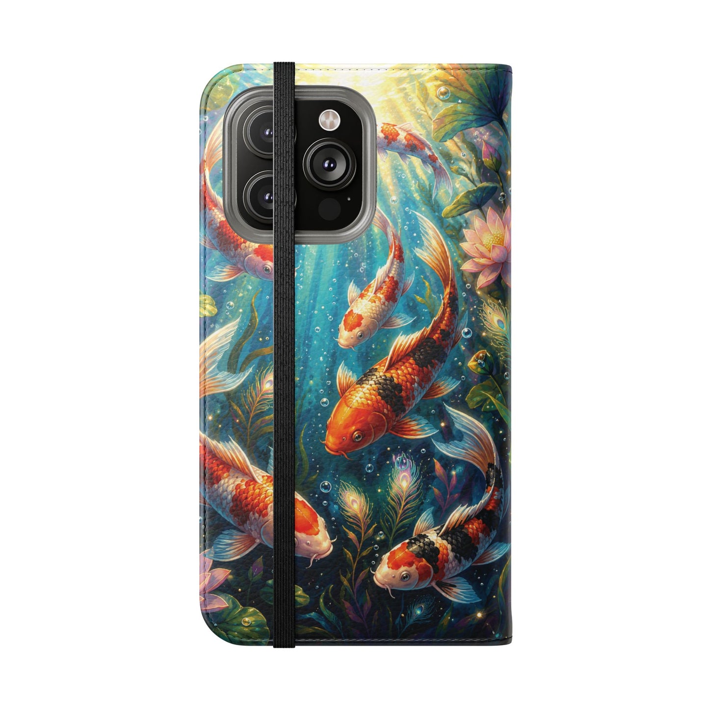 Koi Serenity™ iPhone Flip Wallet Case