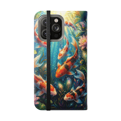 Koi Serenity™ iPhone Flip Wallet Case