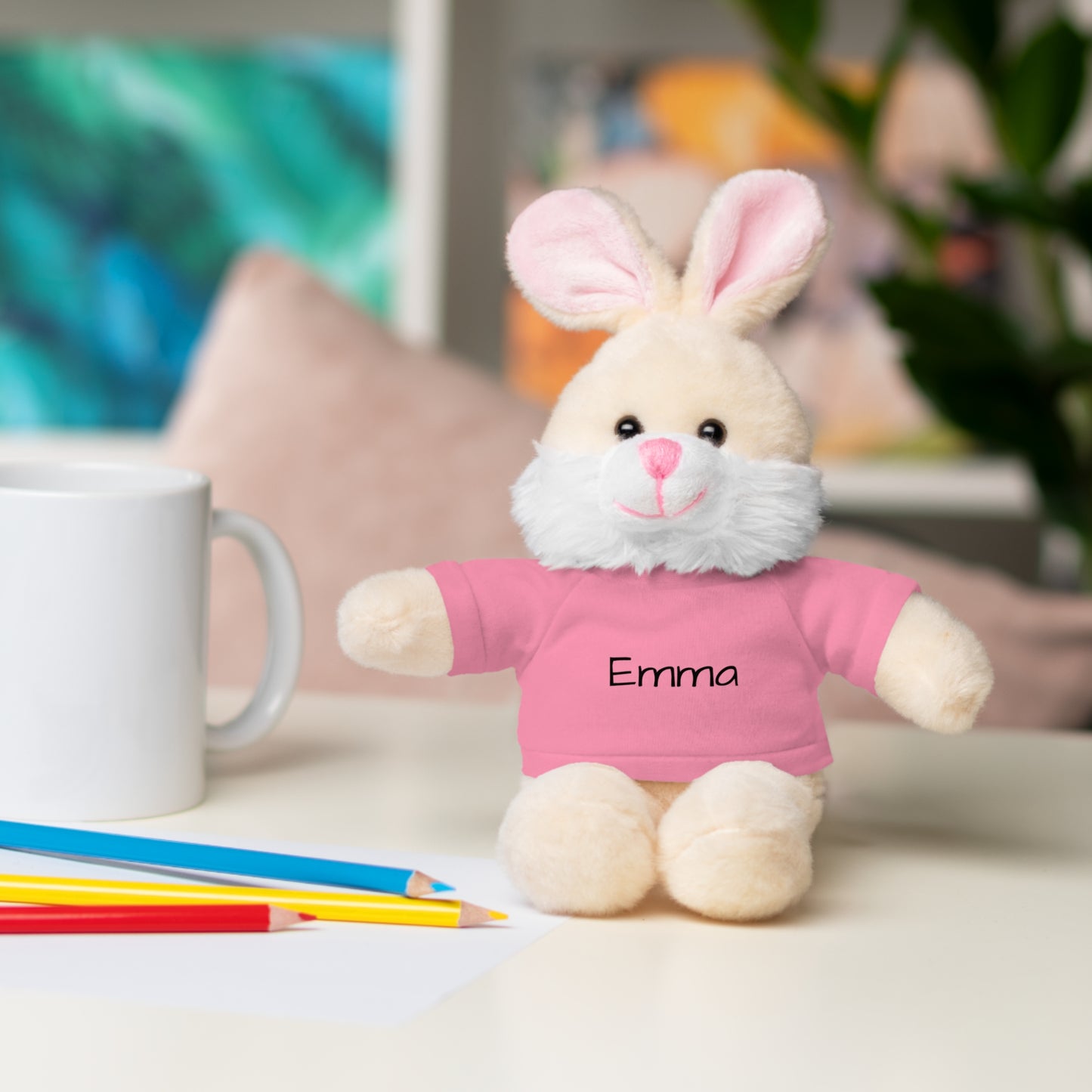 Personalized Name Stuffed Animal with T-Shirt