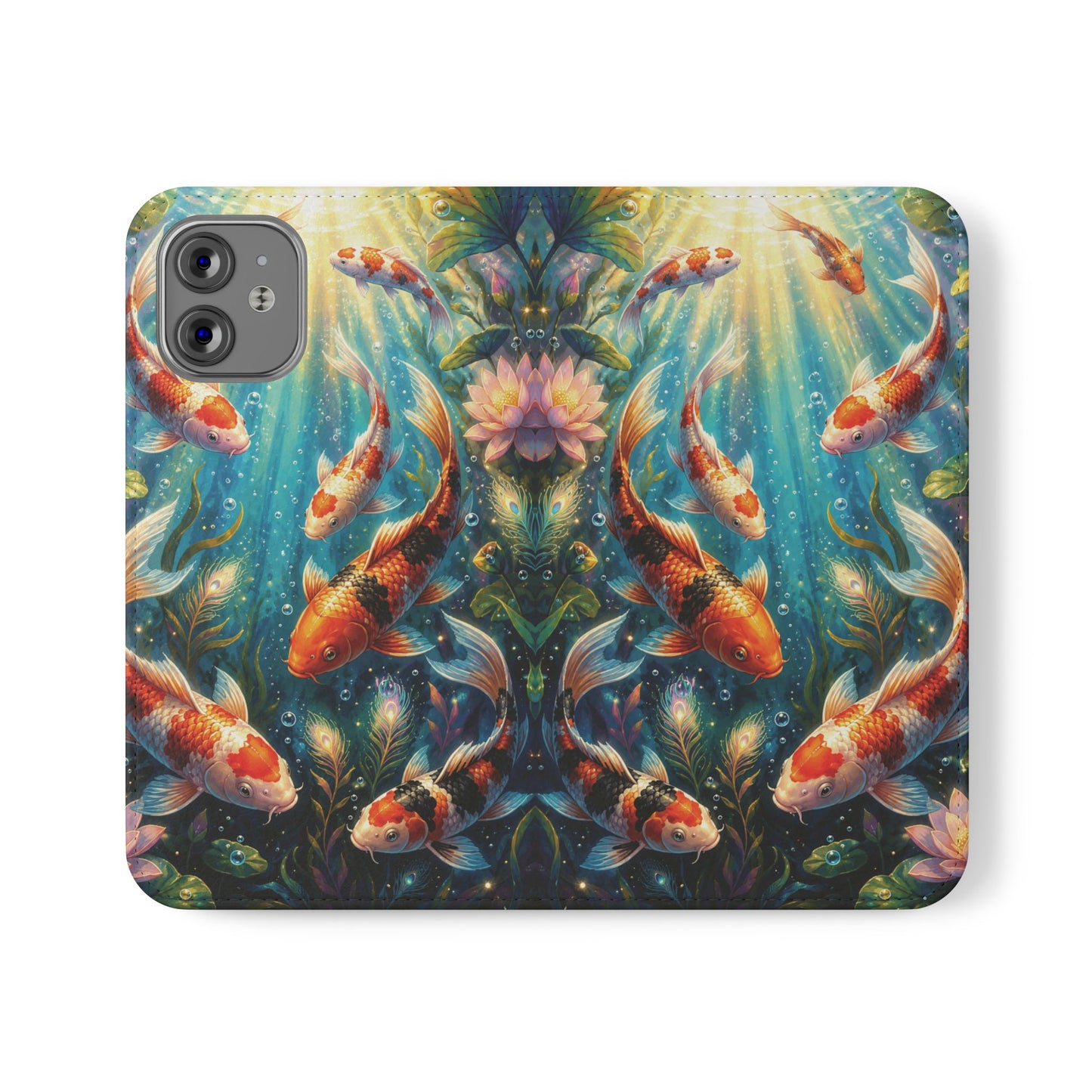 Koi Serenity™ iPhone Flip Wallet Case