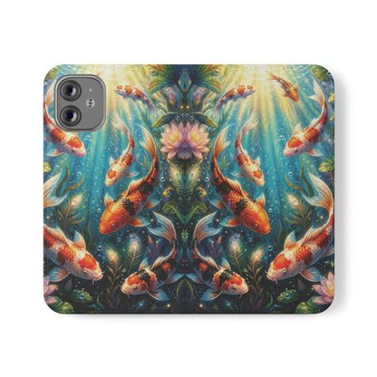 Koi Serenity™ iPhone Flip Wallet Case