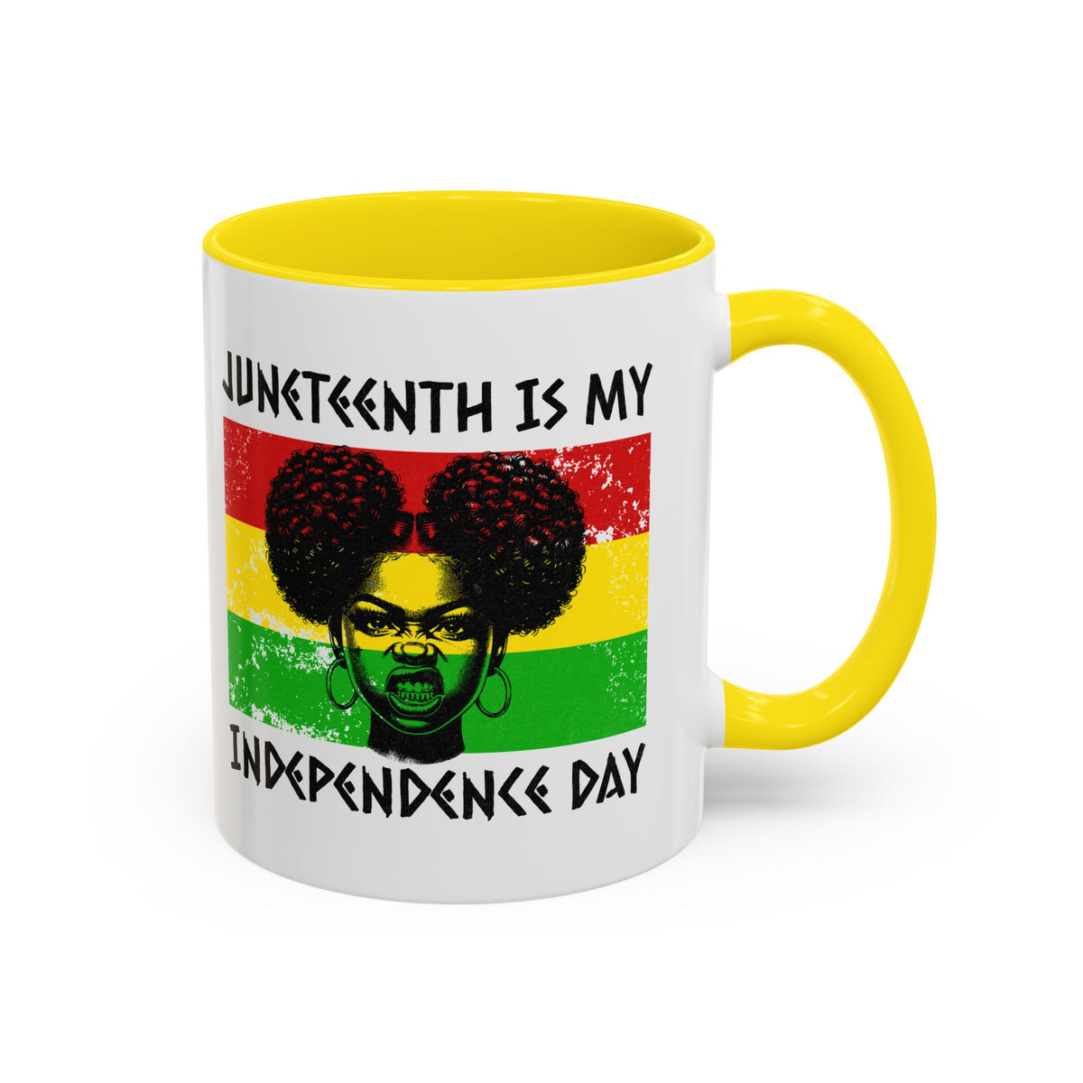 Juneteenth Independence Day™ Accent Coffee Mug – 11oz & 15oz