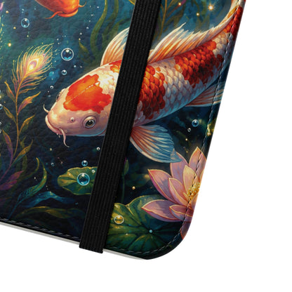Koi Serenity™ iPhone Flip Wallet Case