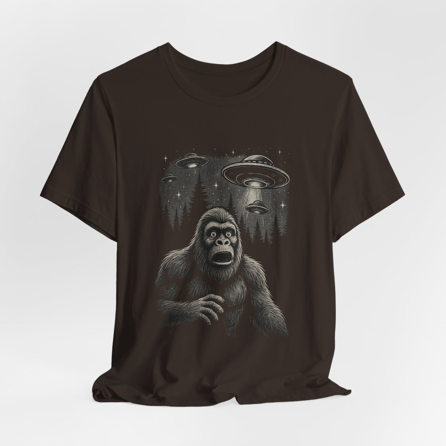 Abducted Again™ Bigfoot UFO Unisex T-Shirt