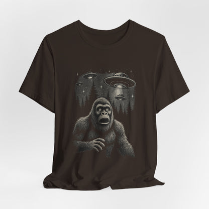 Abducted Again™ Bigfoot UFO Unisex T-Shirt
