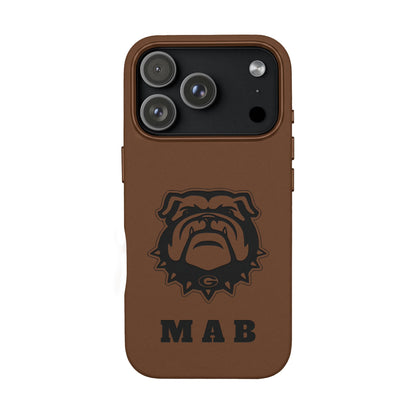 Personalized Georgia Bulldog™ Engraved iPhone Leather Case