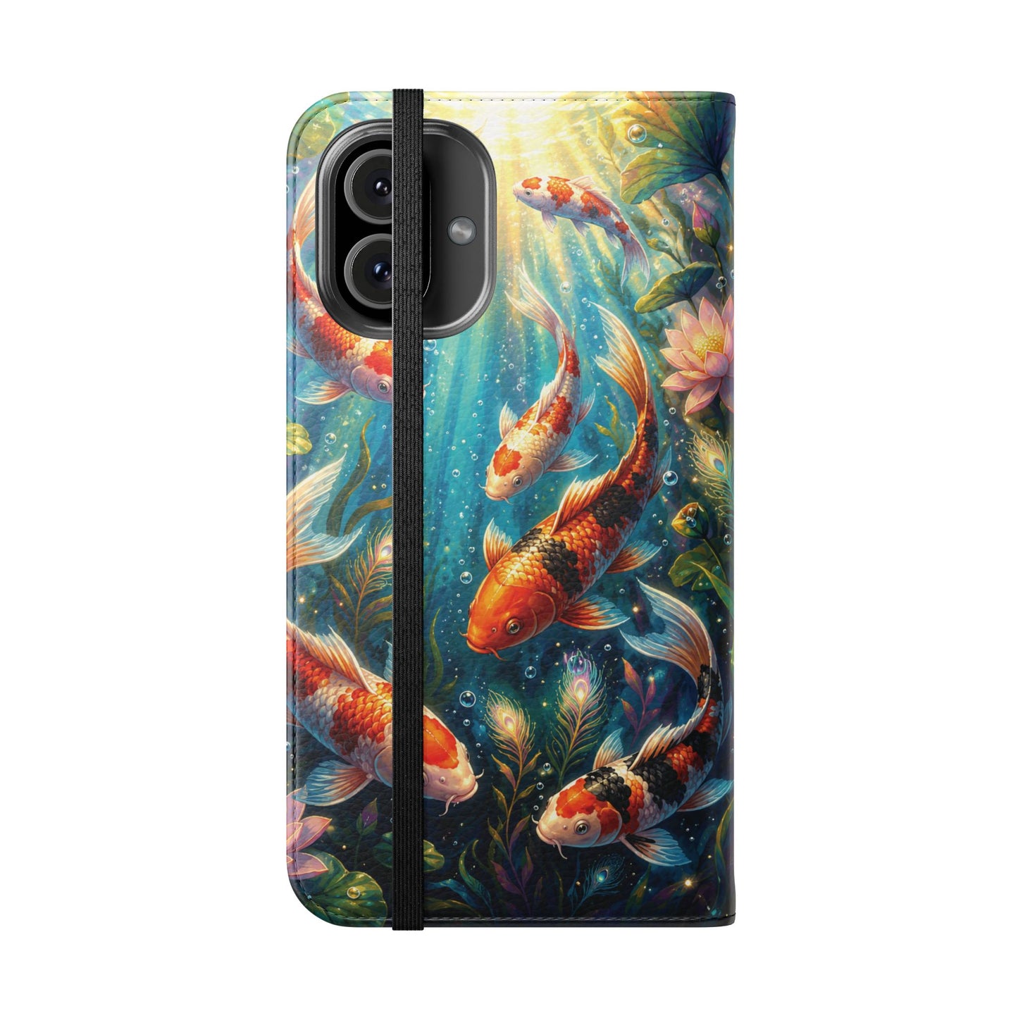 Koi Serenity™ iPhone Flip Wallet Case
