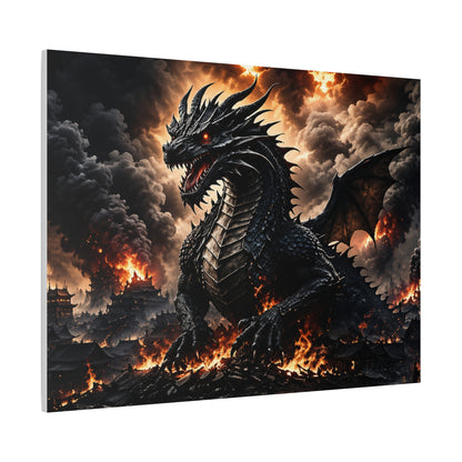 Ashen Dominion™ Dragon Matte Canvas Wall Art