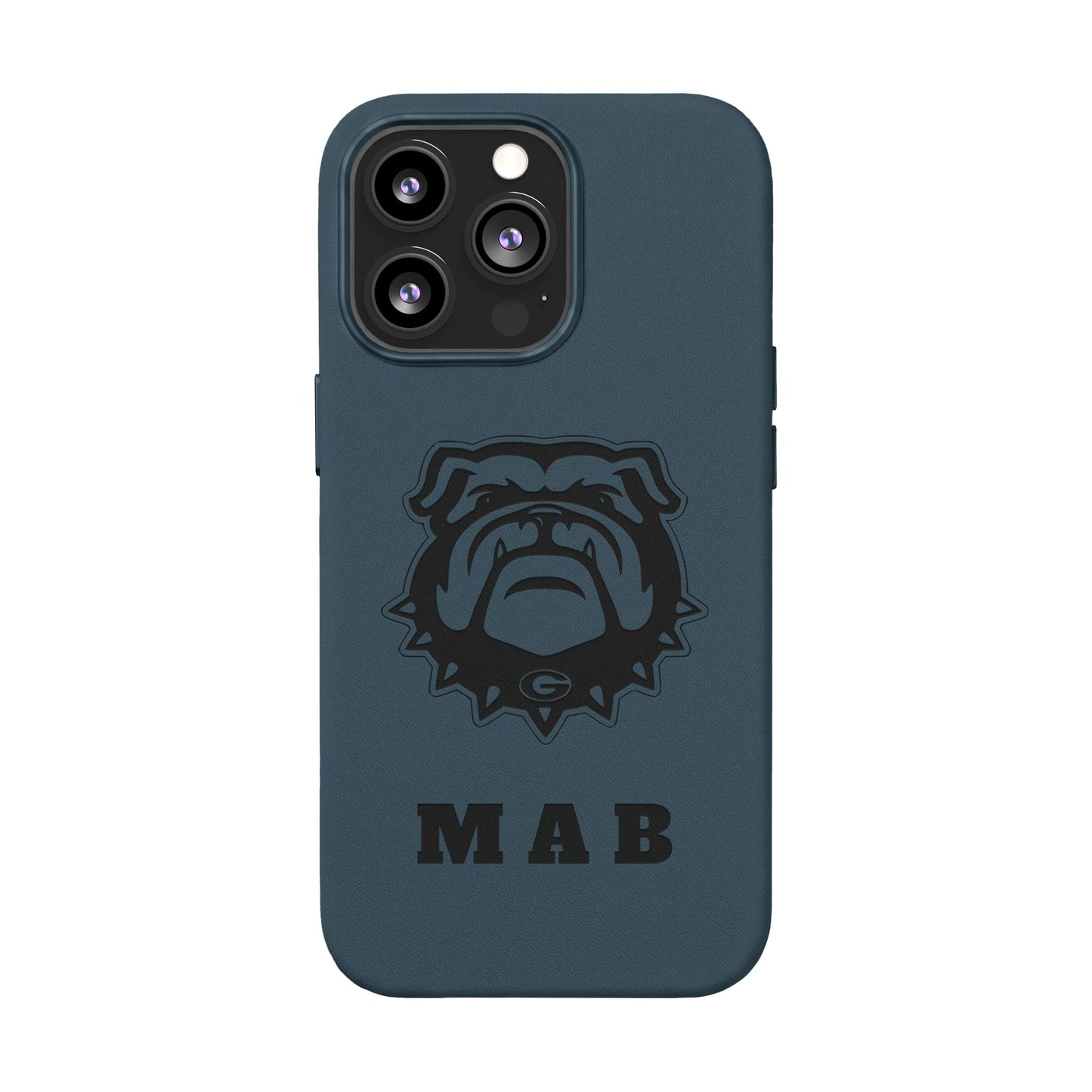 Personalized Georgia Bulldog™ Engraved iPhone Leather Case