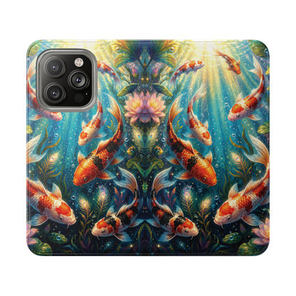 Koi Serenity™ iPhone Flip Wallet Case