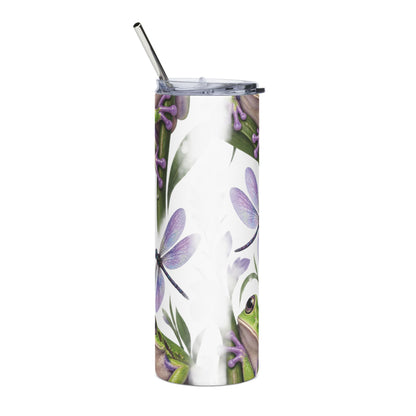 Lavender Leap™ Frog & Lavender Stainless Steel Tumbler – 20 oz