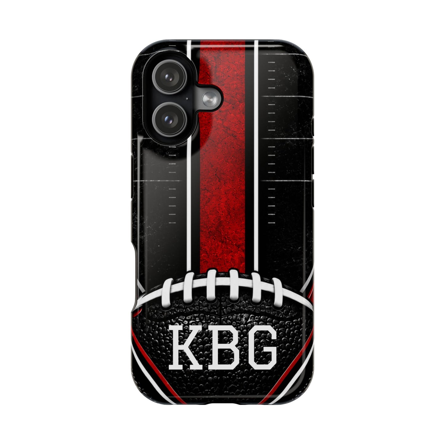 Redline Gridiron™ Personalized Impact-Resistant iPhone Case