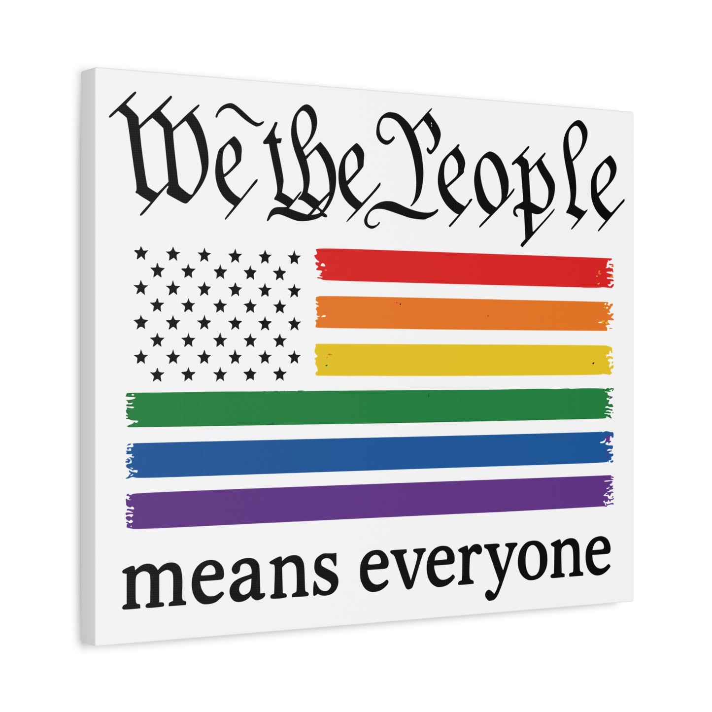 United in Color™ Pride Stripe Matte Canvas Wall Art