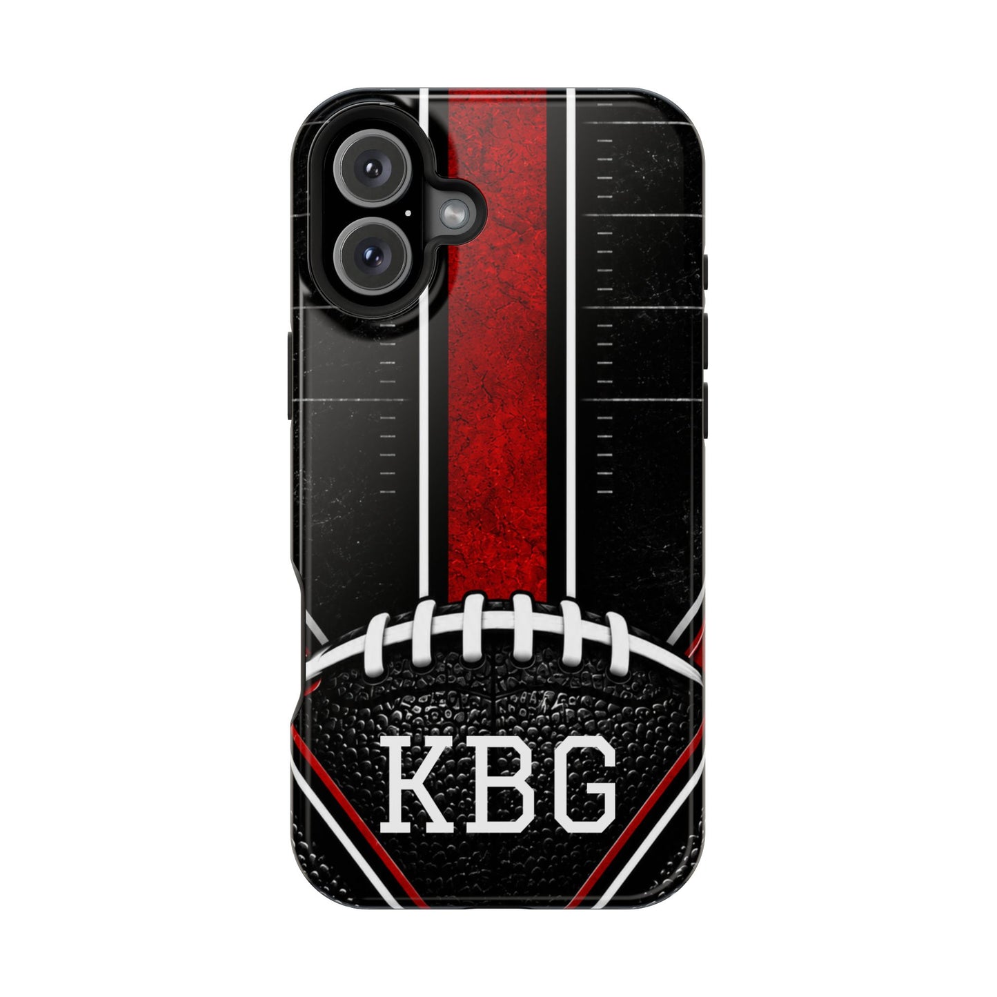 Redline Gridiron™ Personalized Impact-Resistant iPhone Case