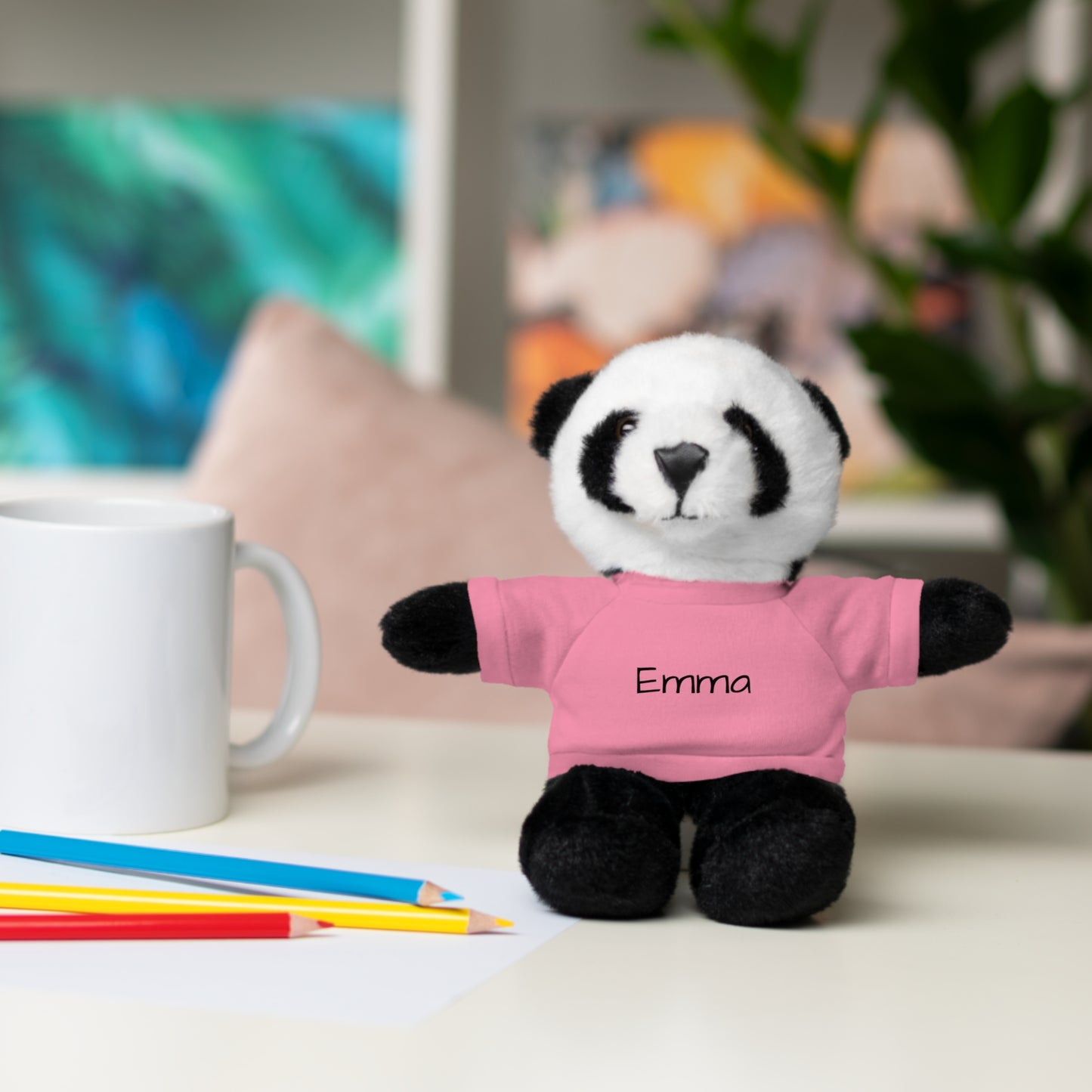 Personalized Name Stuffed Animal with T-Shirt