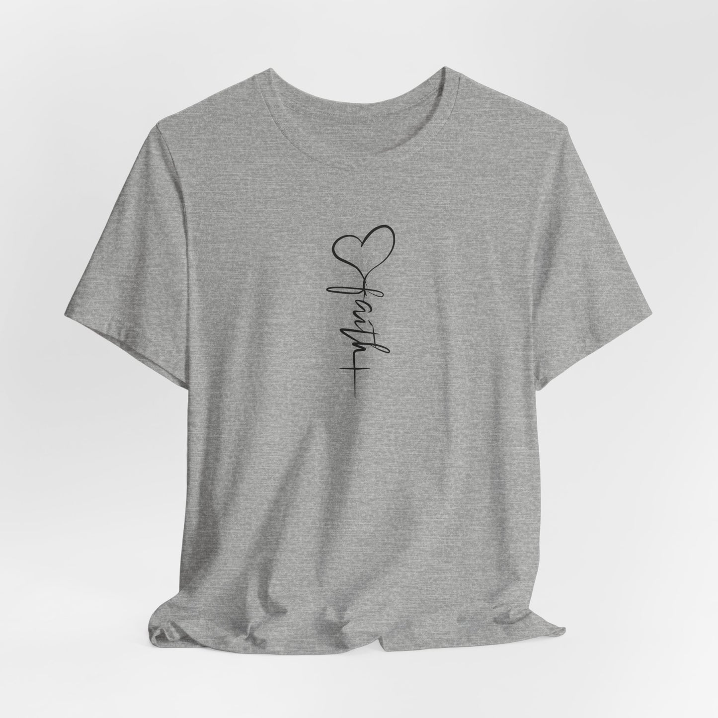 Faith & Love™ Minimal Christian Unisex T-Shirt