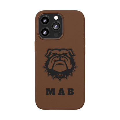 Personalized Georgia Bulldog™ Engraved iPhone Leather Case