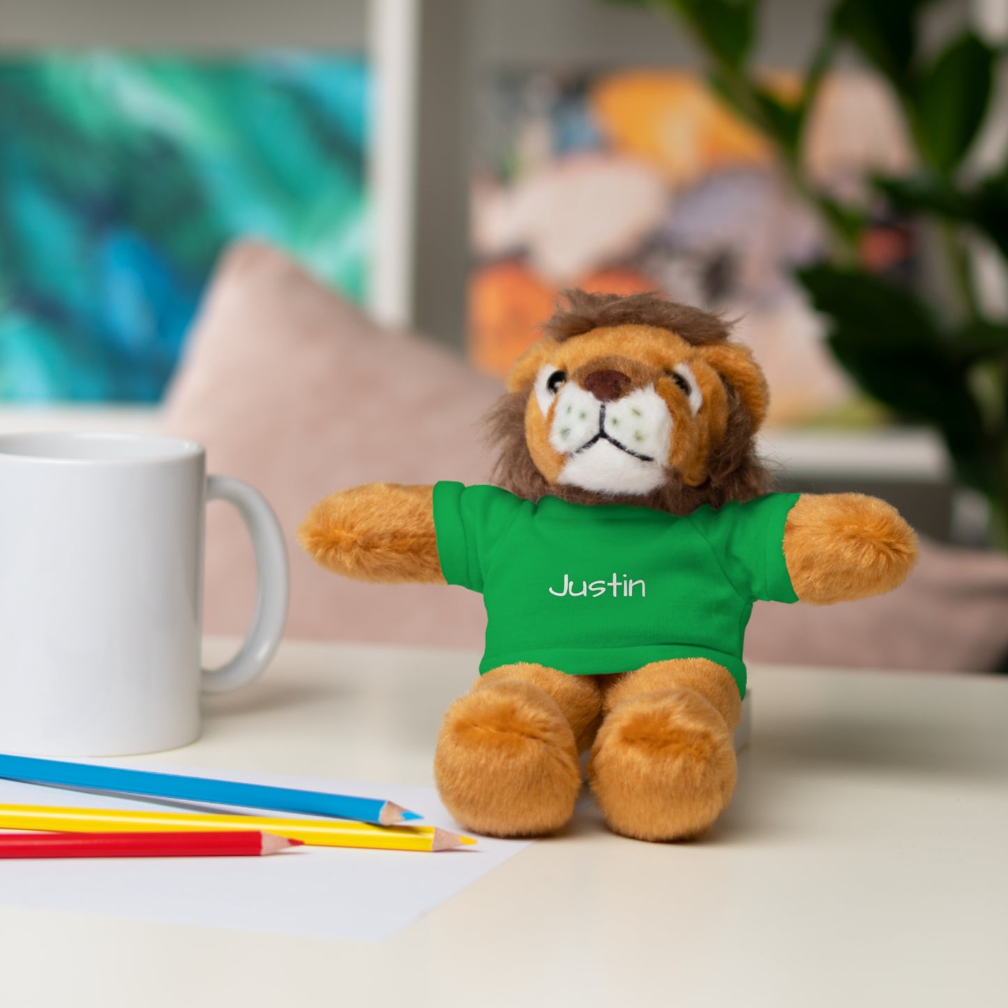 Personalized Name Stuffed Animal with T-Shirt