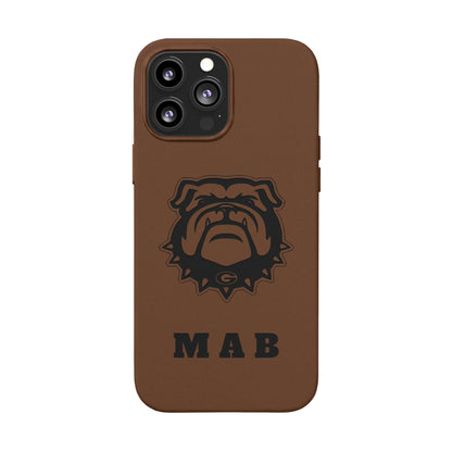 Personalized Georgia Bulldog™ Engraved iPhone Leather Case