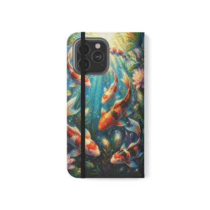 Koi Serenity™ iPhone Flip Wallet Case