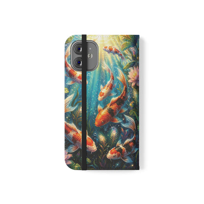 Koi Serenity™ iPhone Flip Wallet Case