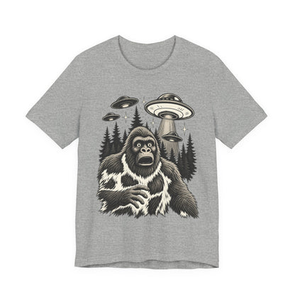 Abducted Again™ Bigfoot UFO Graphic T-Shirt