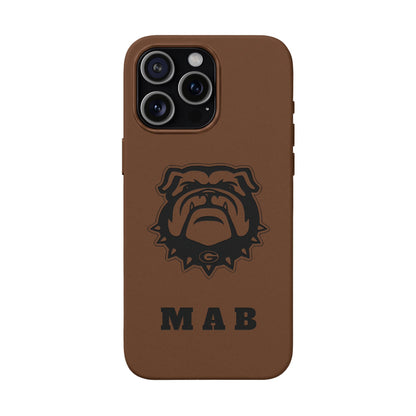 Personalized Georgia Bulldog™ Engraved iPhone Leather Case