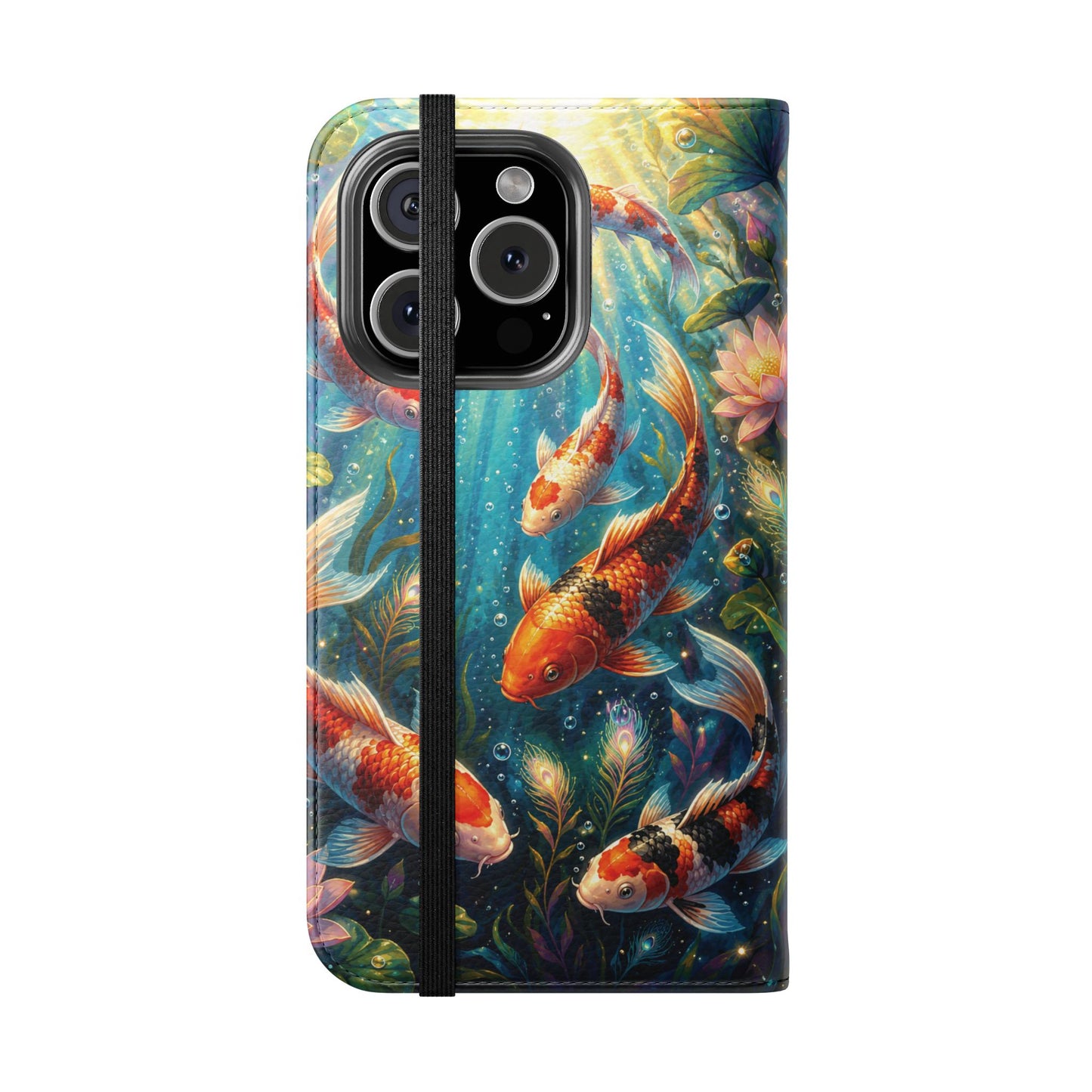 Koi Serenity™ iPhone Flip Wallet Case